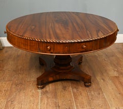 Period Regency Drum Table Centre Mahogany 1820