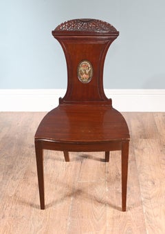 Period Regency Hall Chair Mahogany 1810 Accent