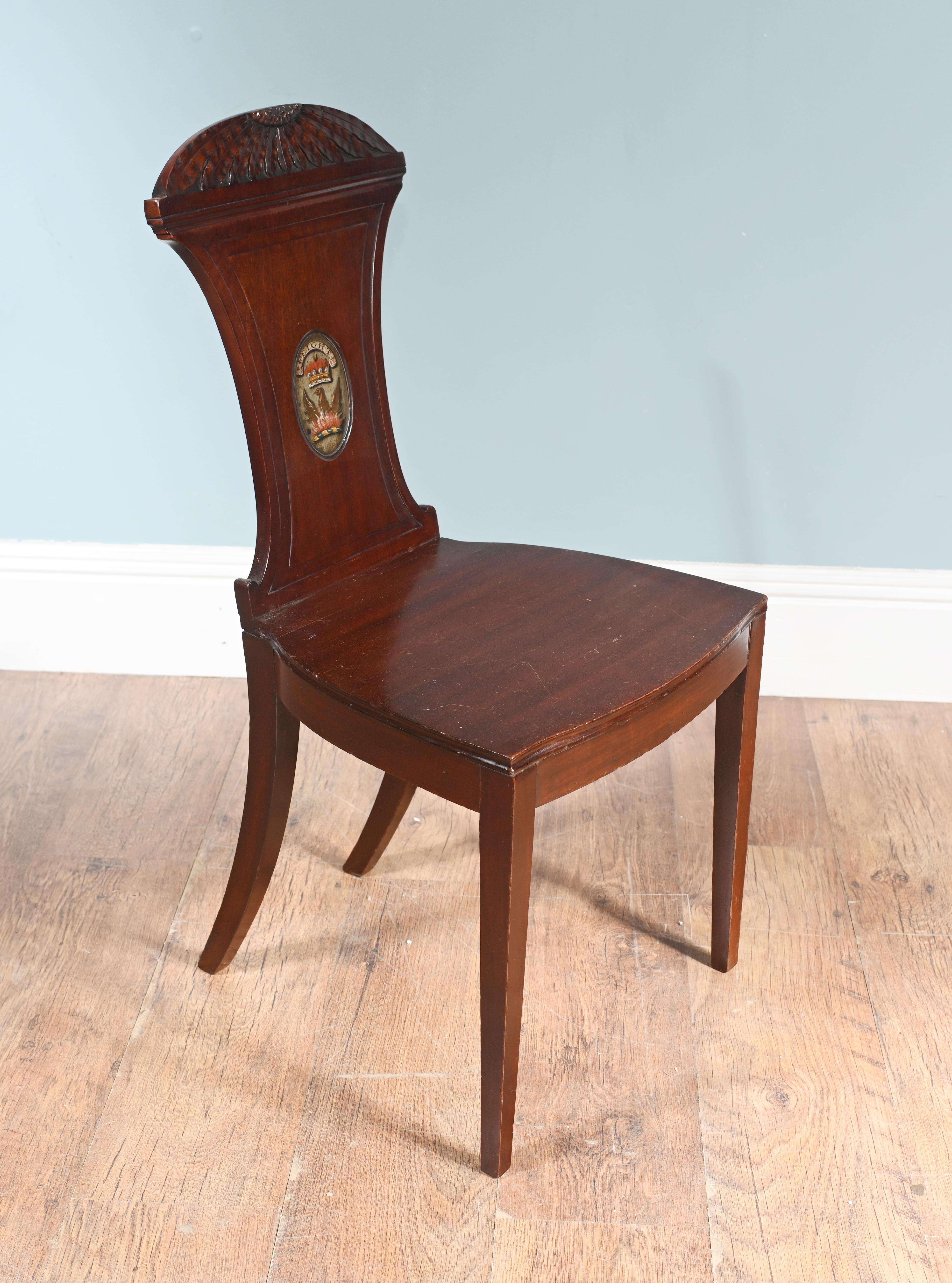 Mogano Sedia da sala d'epoca Regency in mogano 1810 Accent in vendita