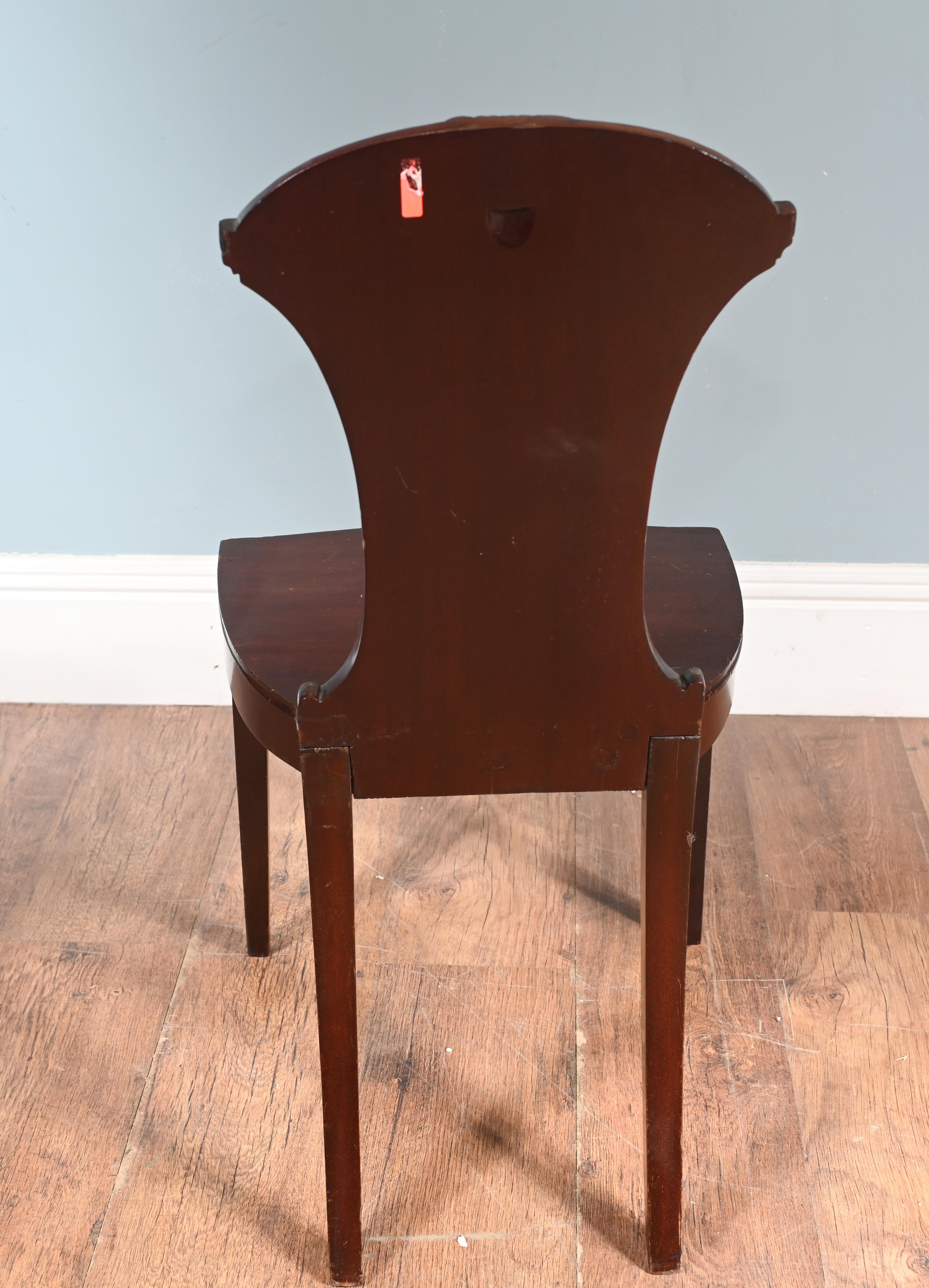 Sedia da sala d'epoca Regency in mogano 1810 Accent in vendita 1