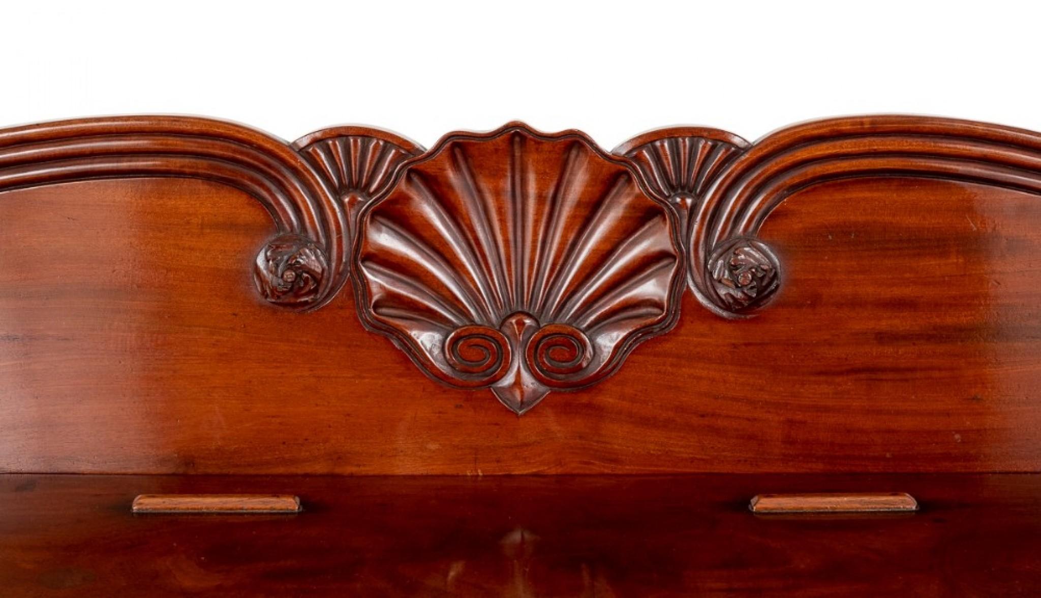 Period Regency Sideboard Antique Mahogany Buffet For Sale 7