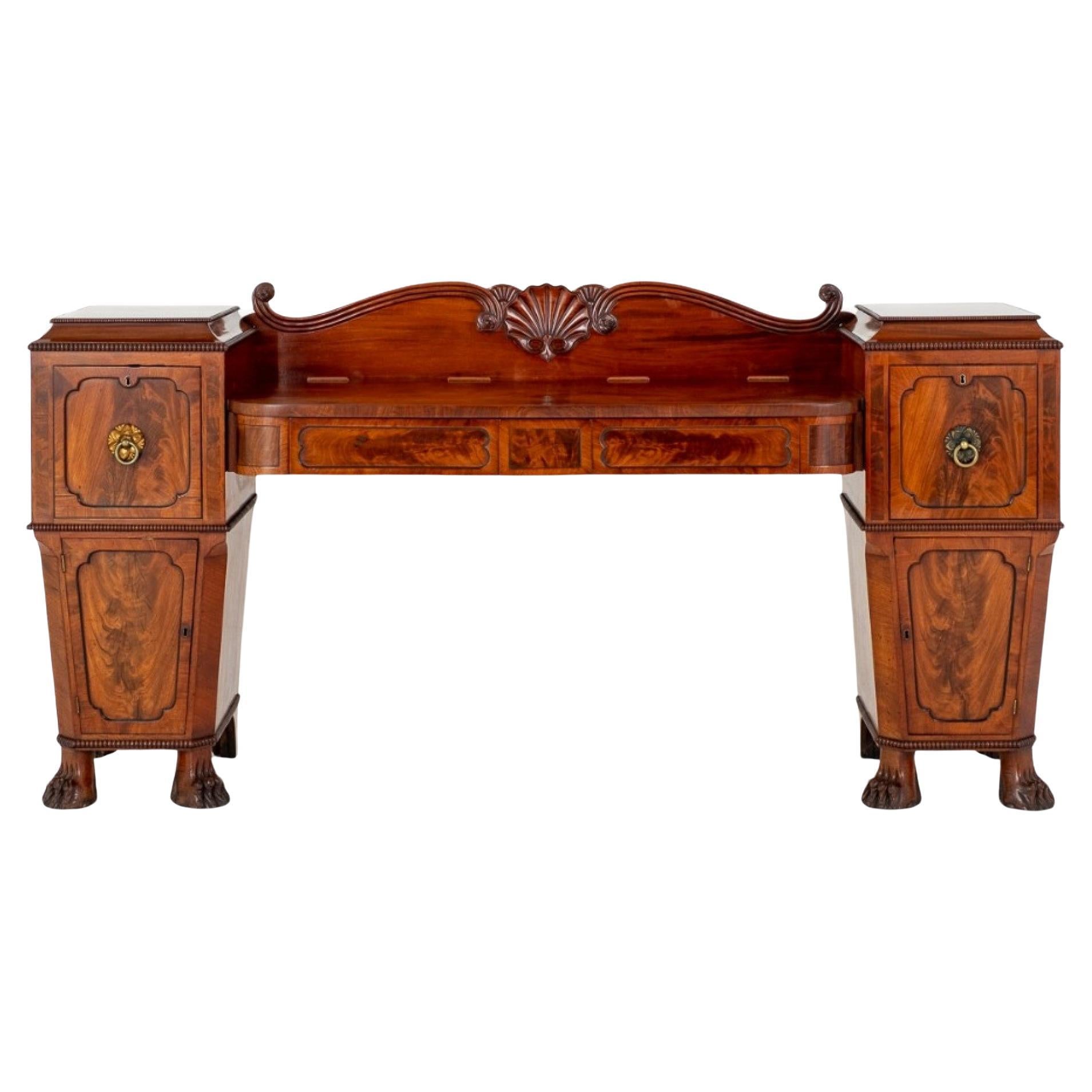 Period Regency Sideboard Antique Mahogany Buffet