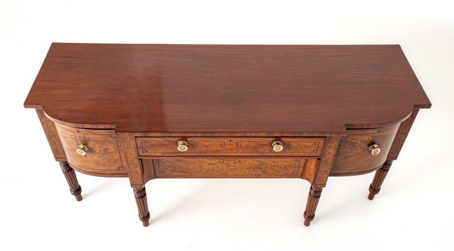 Late 20th Century Period Regency Sideboard Antique Mahogany Server