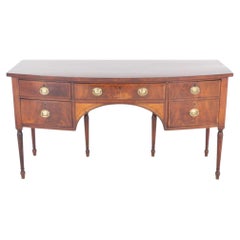 Period Regency Sideboard Bow Front Server Mahogany 1810