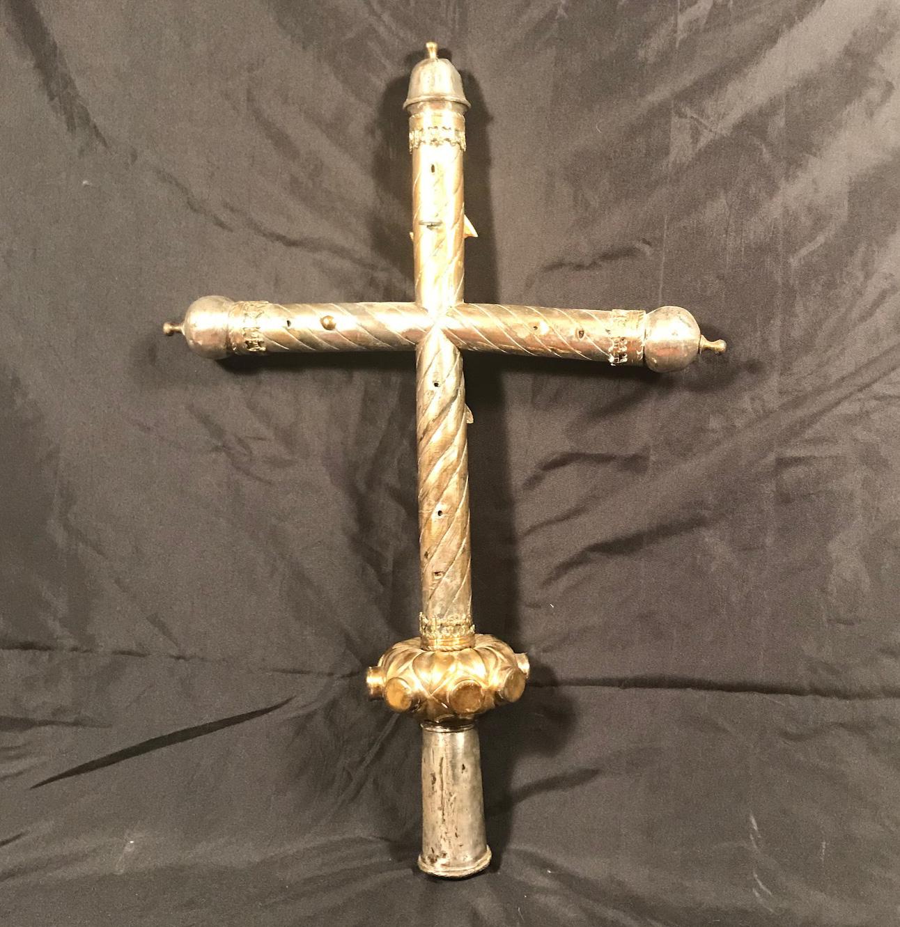 Period Renaissance Early 16th Century Processional Cross, France For Sale 3