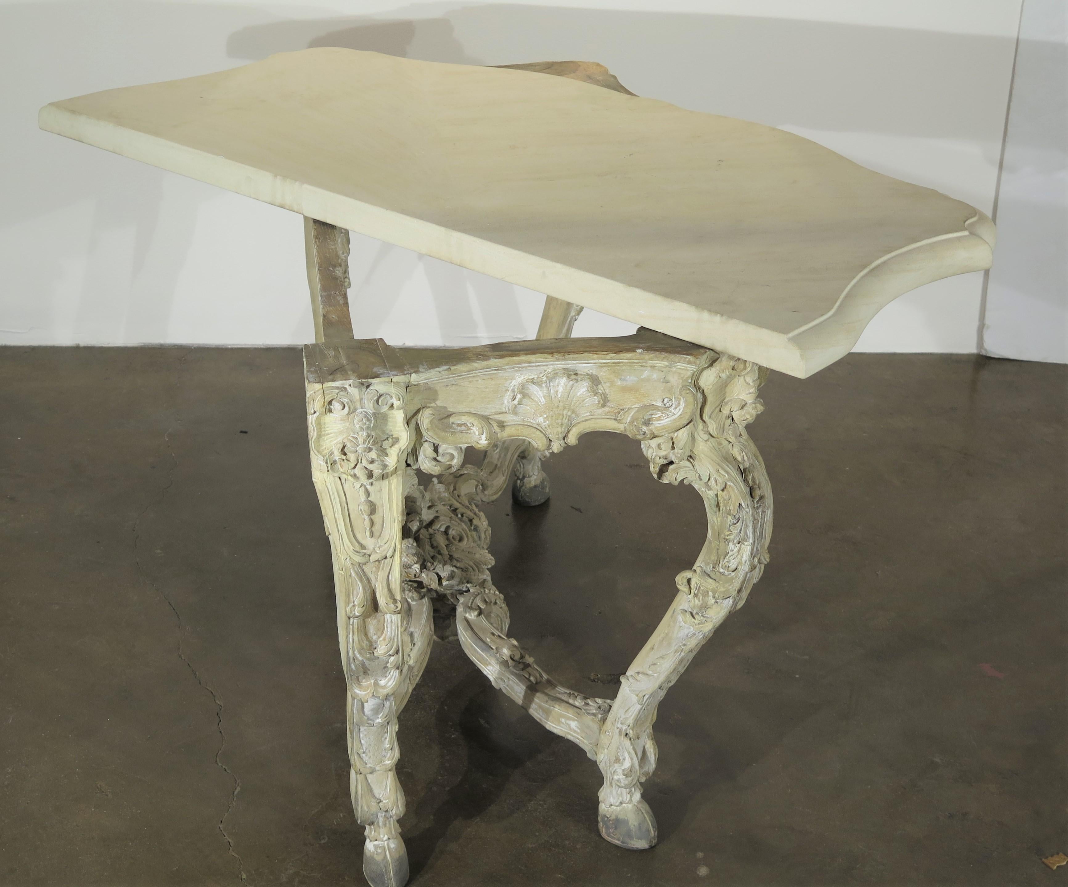Period Rococo Painted Console For Sale 4
