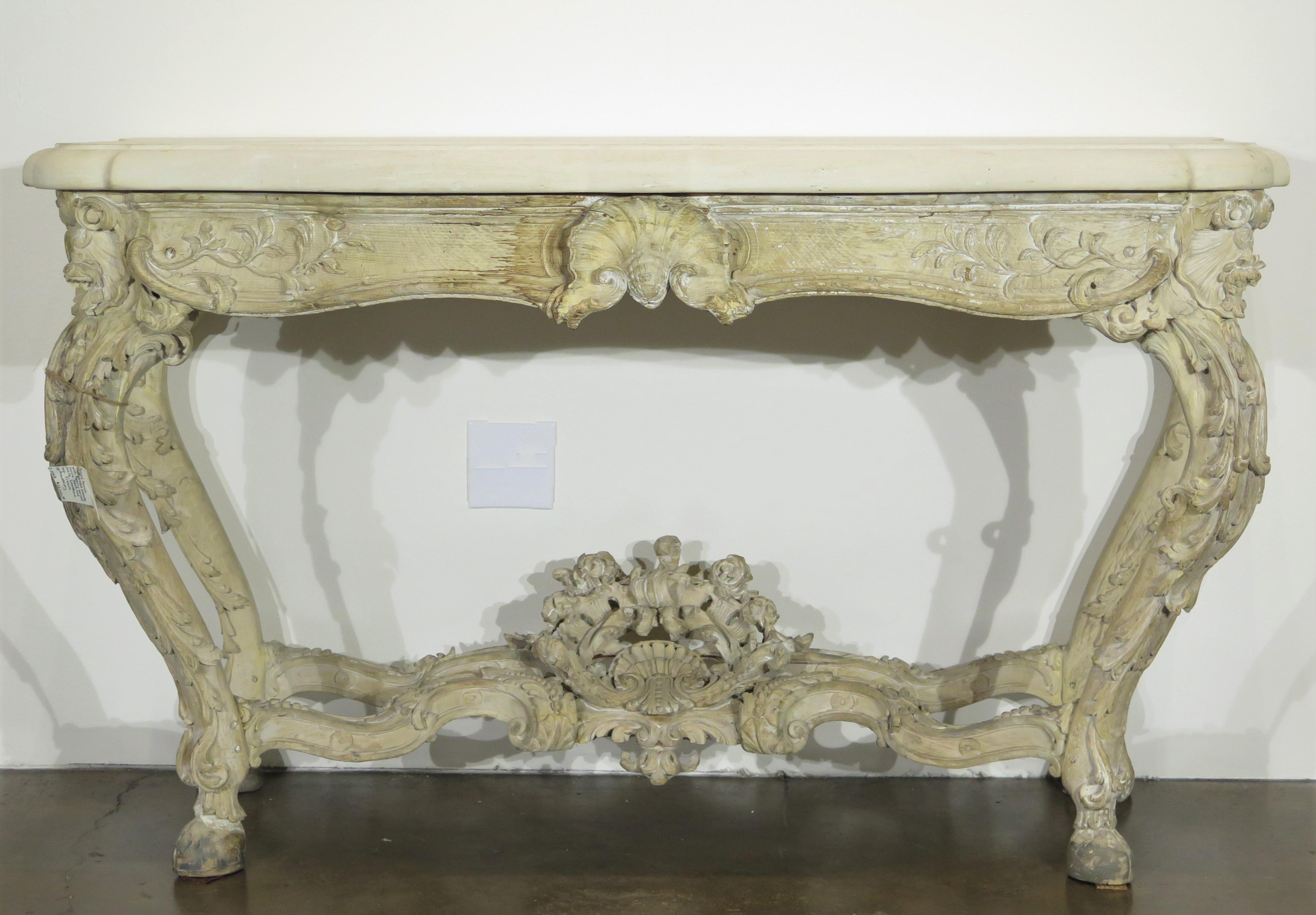 Period Rococo Painted Console For Sale 8