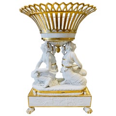 Period Sevres Early 19th Century Empire Neoclassical Porcelain Centerpiece