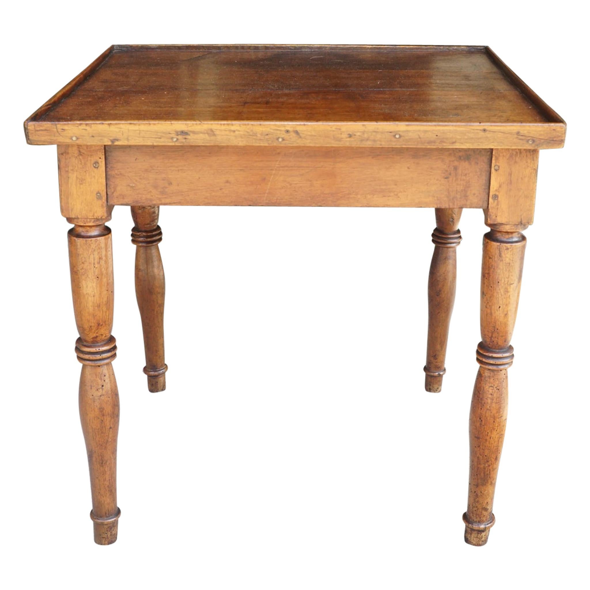 Period Small Country French Table in Walnut