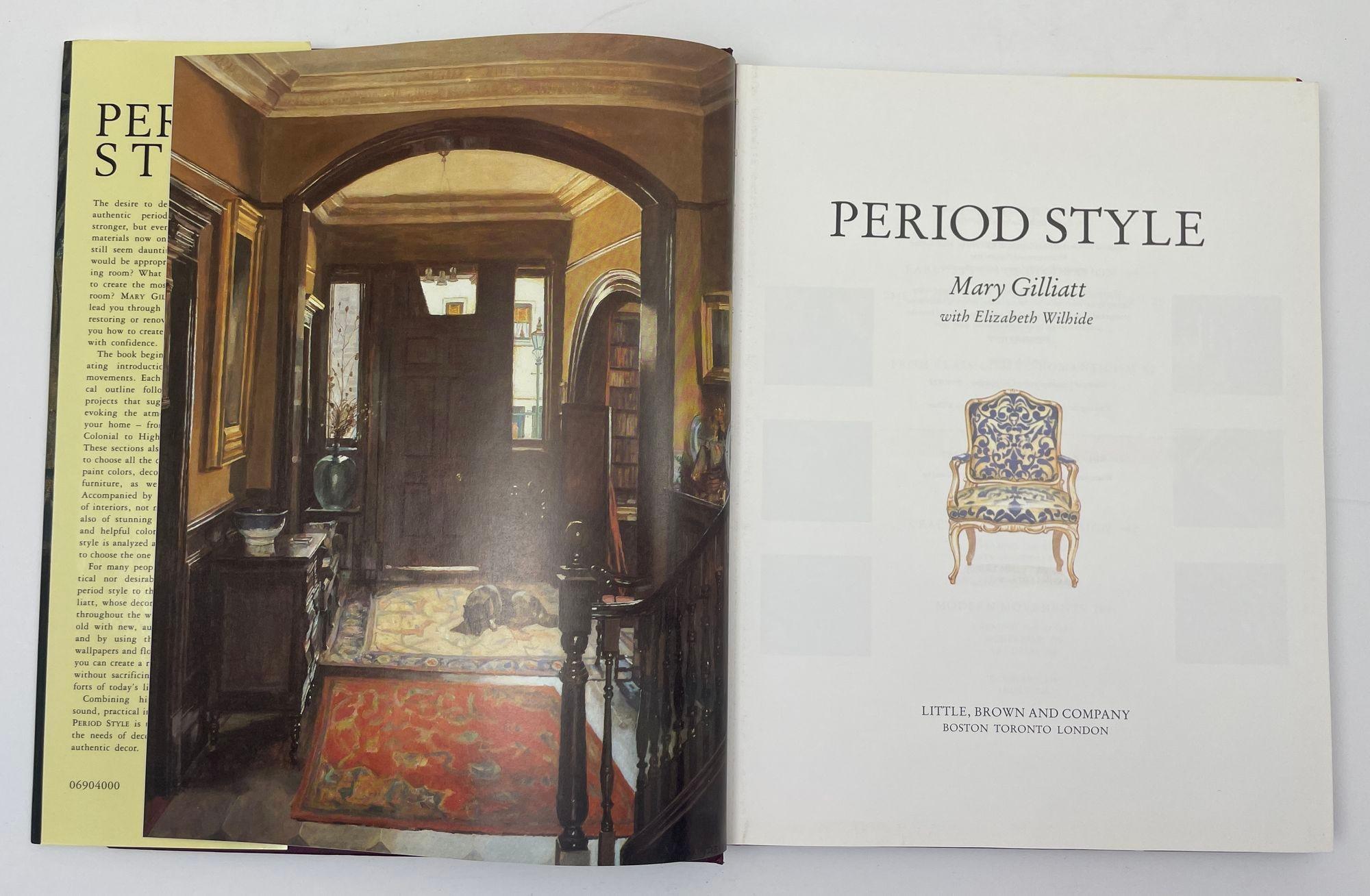 20th Century Period Style by Mary Gilliatt Elizabeth Wilhide Hardcover Book For Sale