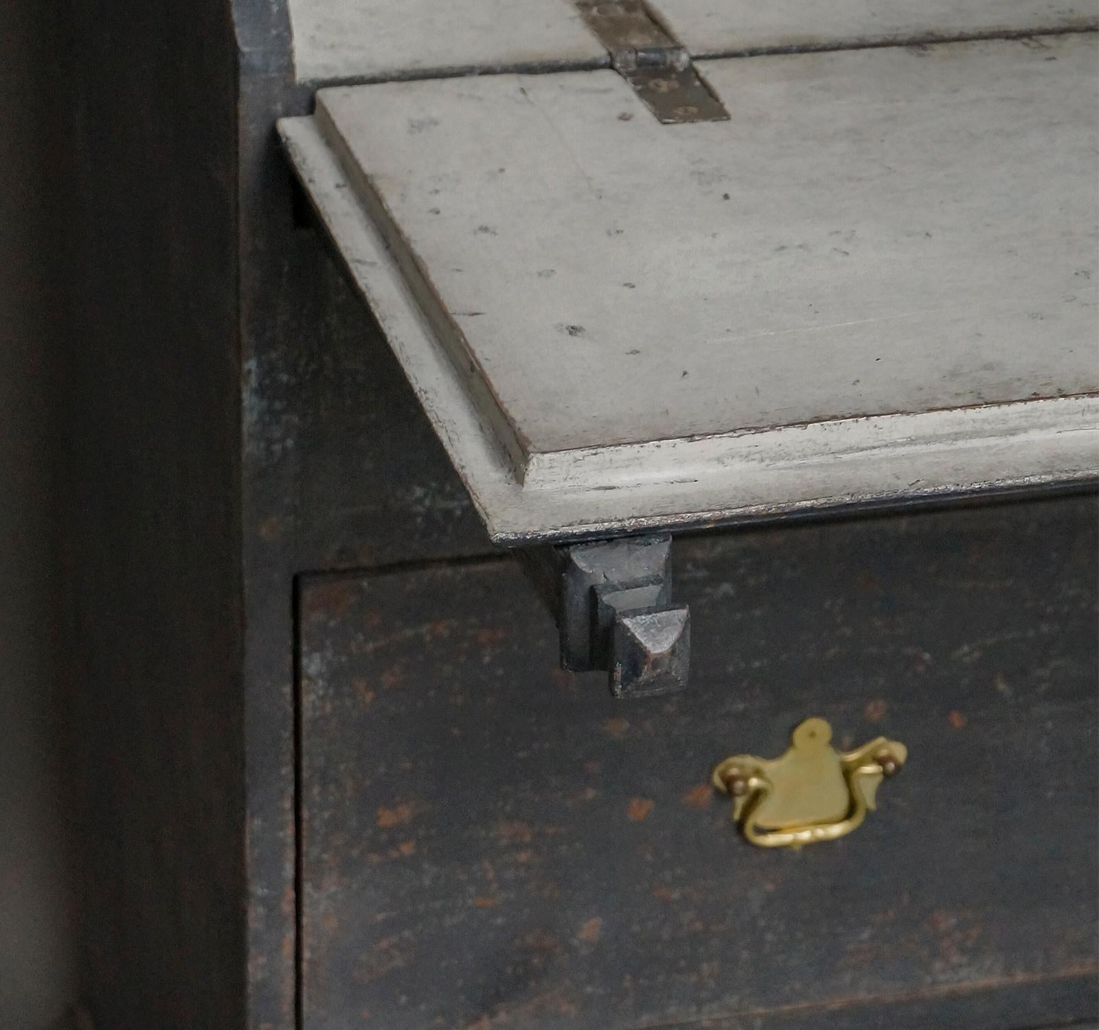 Period Swedish Secretary with Pierced Cornice 3