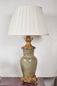 Period, Tea Dust Glazed Chinoiserie Lamps