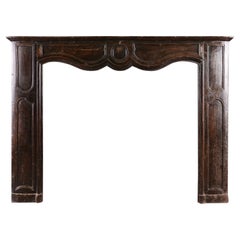 Period Transitional Louis XIV/XV Fireplace in Walnut