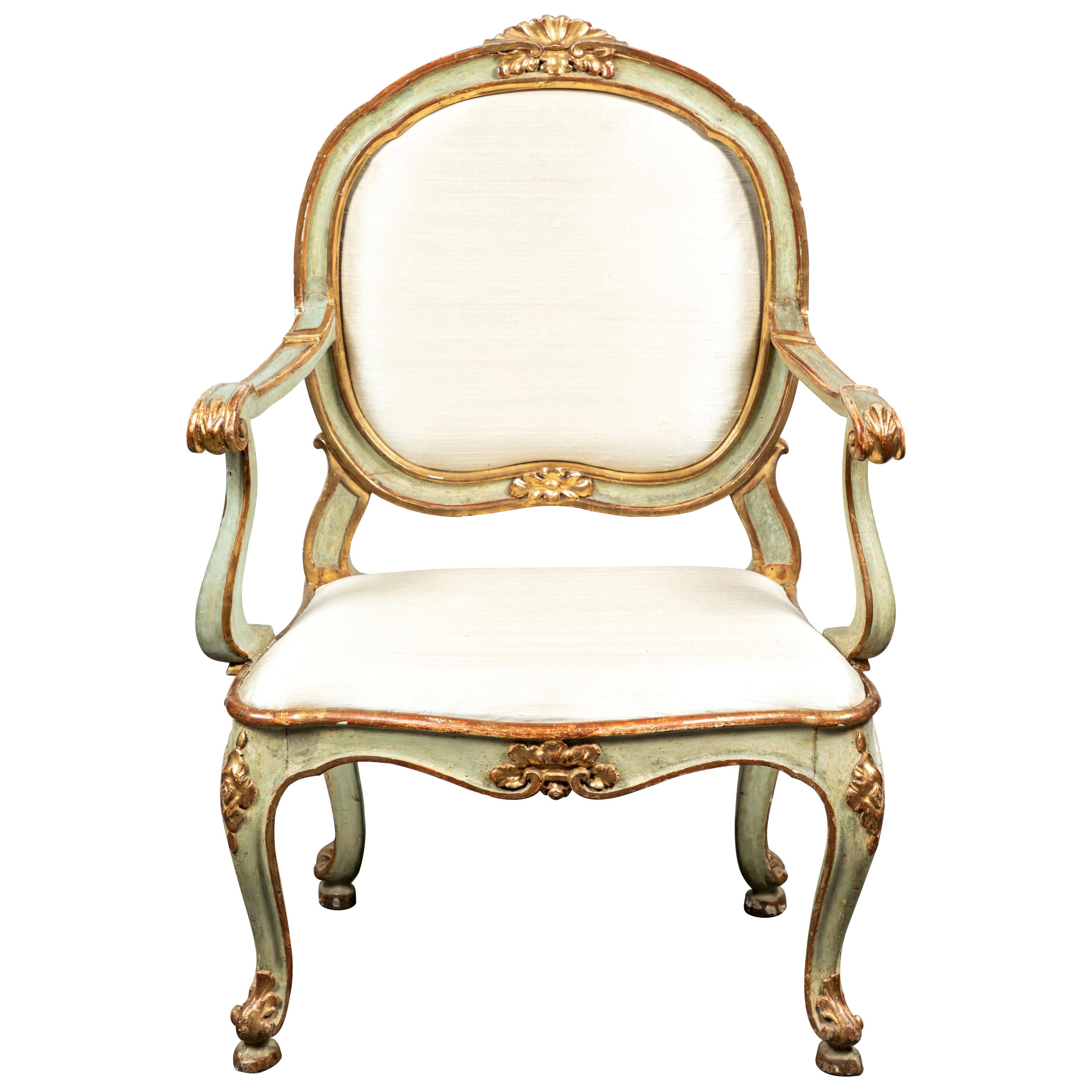 Period, Venetian, Painted Armchair