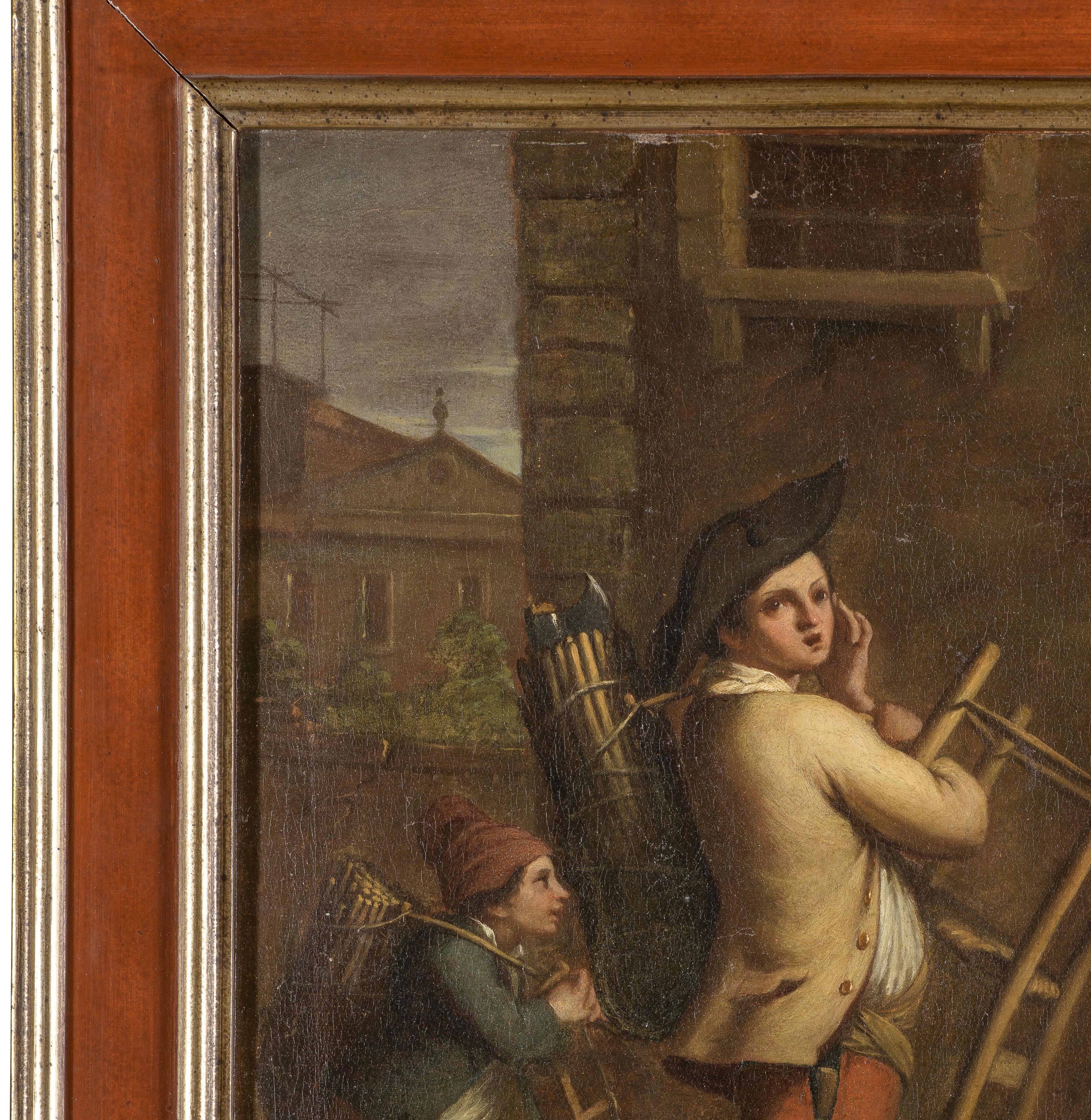 Canvas Period Venetian Portrait Painting For Sale