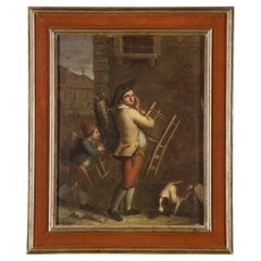 Antique Period Venetian Portrait Painting