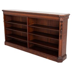 Period Victorian Bookcase Oak Open Front 1860