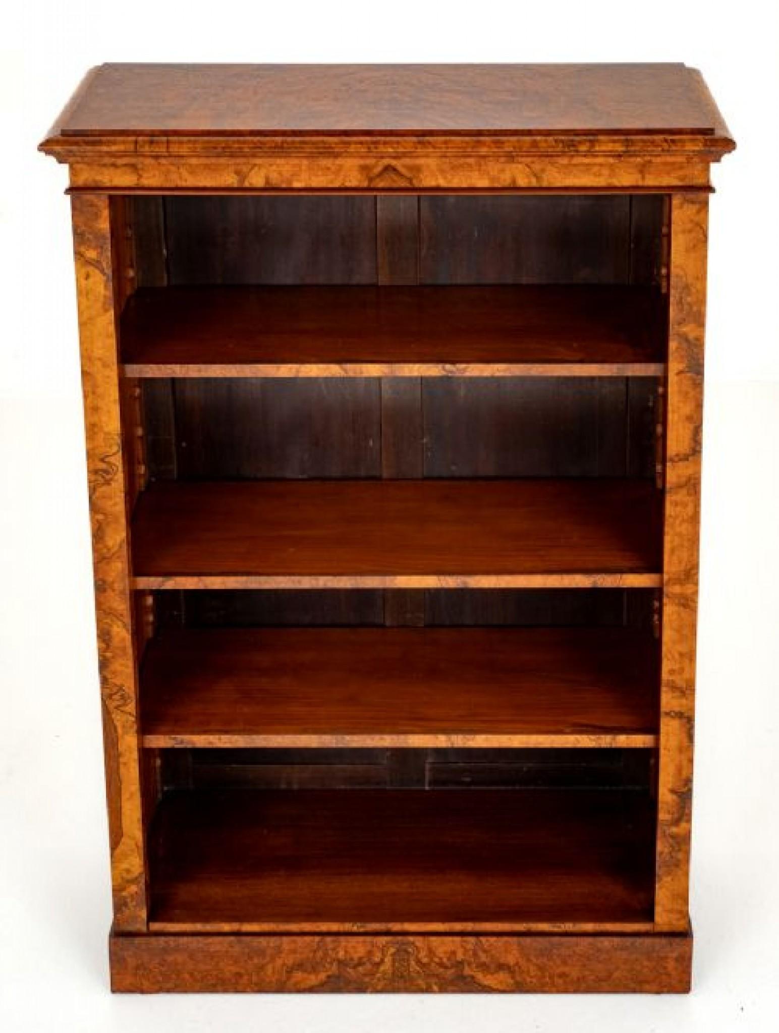 Mid-19th Century Period Victorian Bookcase Open Front 1860 For Sale