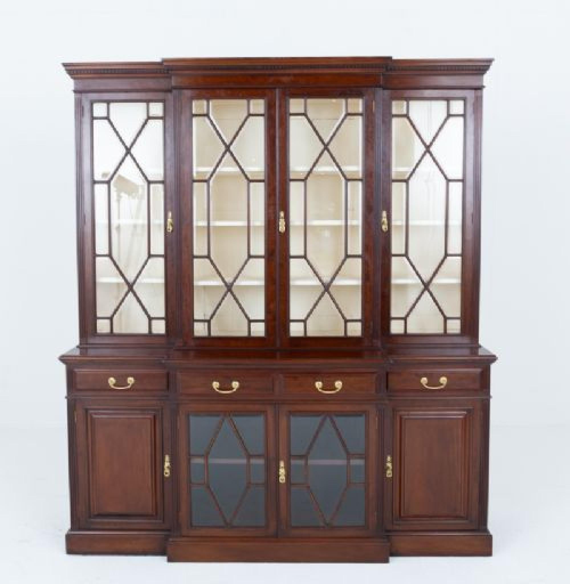 Period Victorian Breakfront Bookcase Mahogany 1880 For Sale 7
