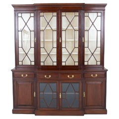 Period Victorian Breakfront Bookcase Mahogany 1880