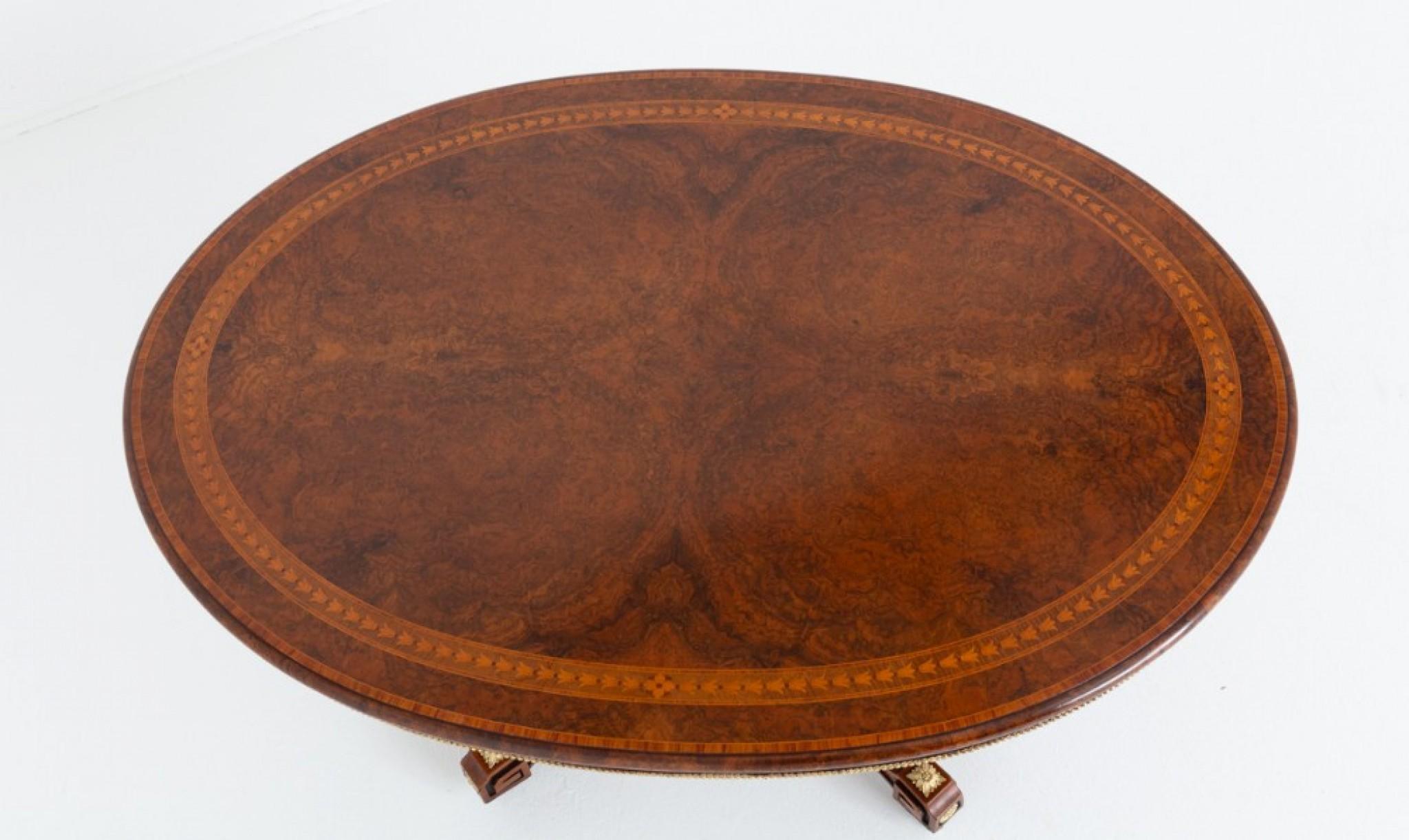 Period Victorian Centre Table Walnut 1860 For Sale 6