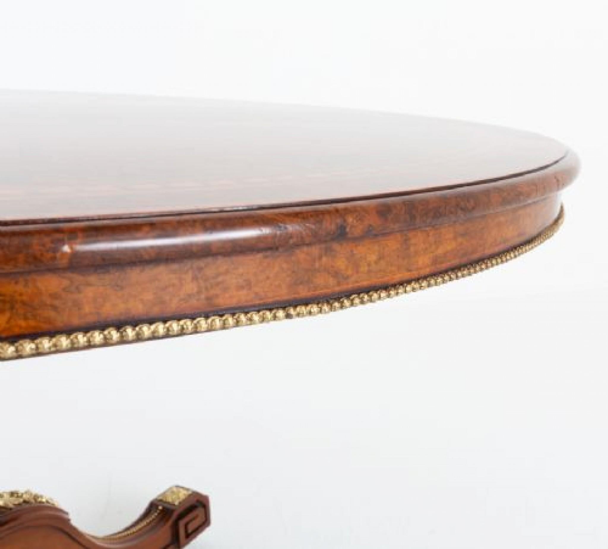 Period Victorian Centre Table Walnut 1860 For Sale 2