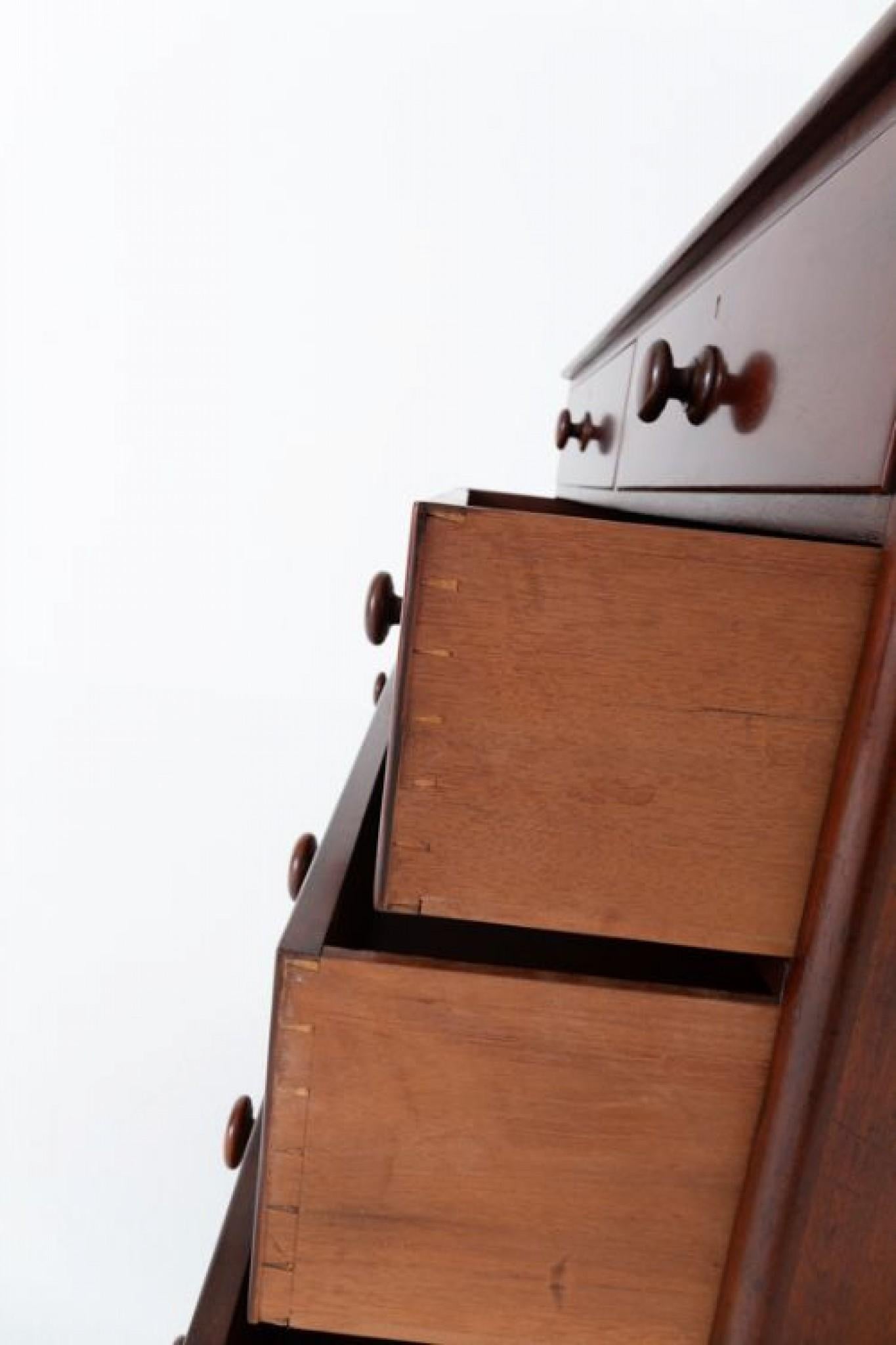 Period Victorian chest of drawers mahogany 1860 1