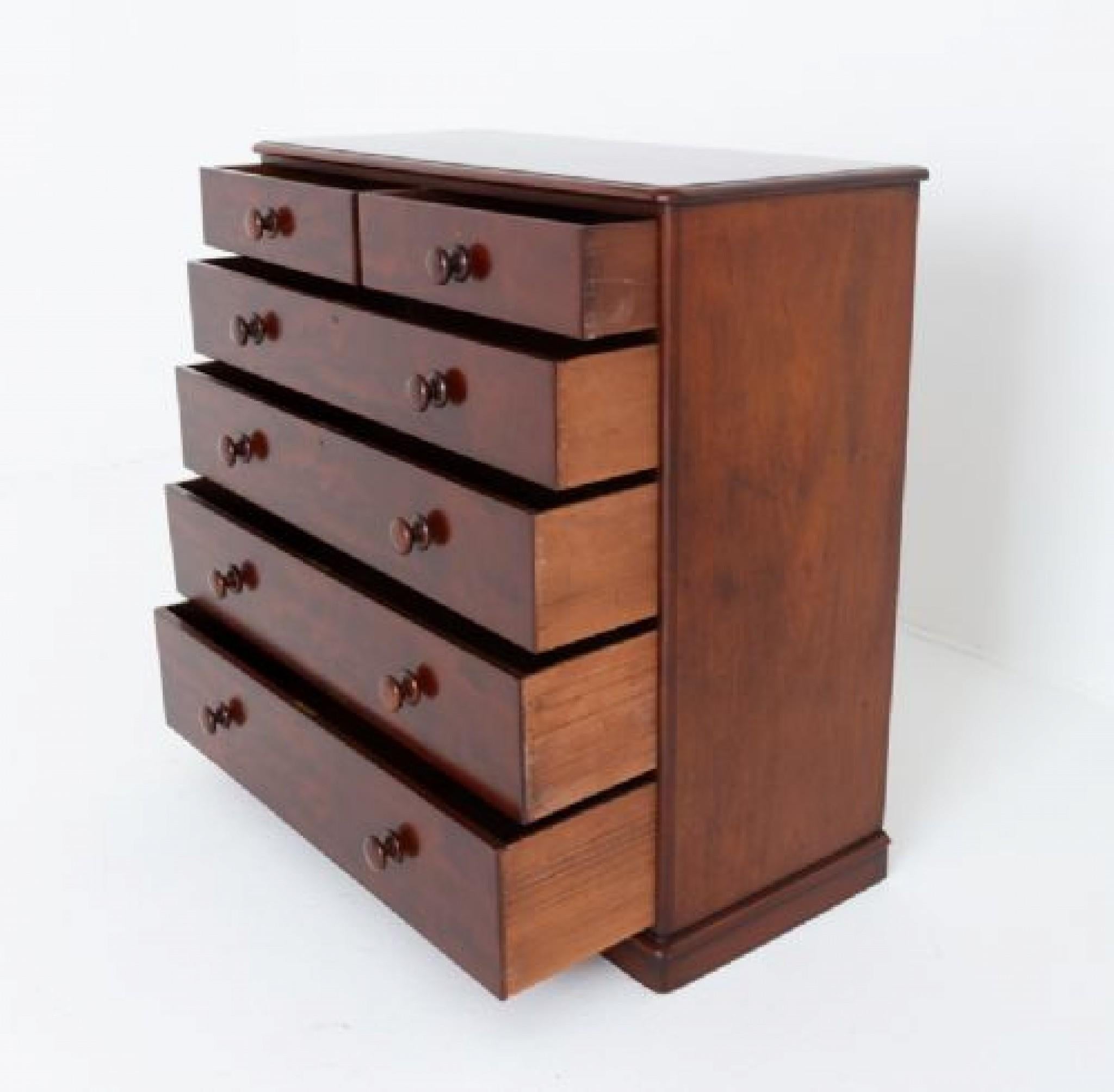 Period Victorian chest of drawers mahogany 1860 2