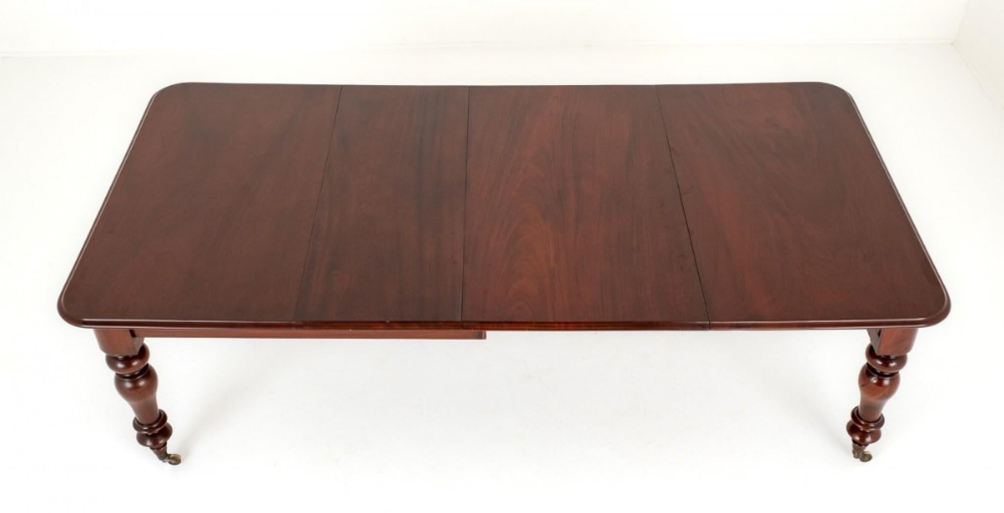 Period Victorian Dining Table Extending Mahogany 1860 For Sale 1