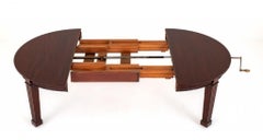 Period Victorian Dining Table Extending Mahogany 2 Leaf
