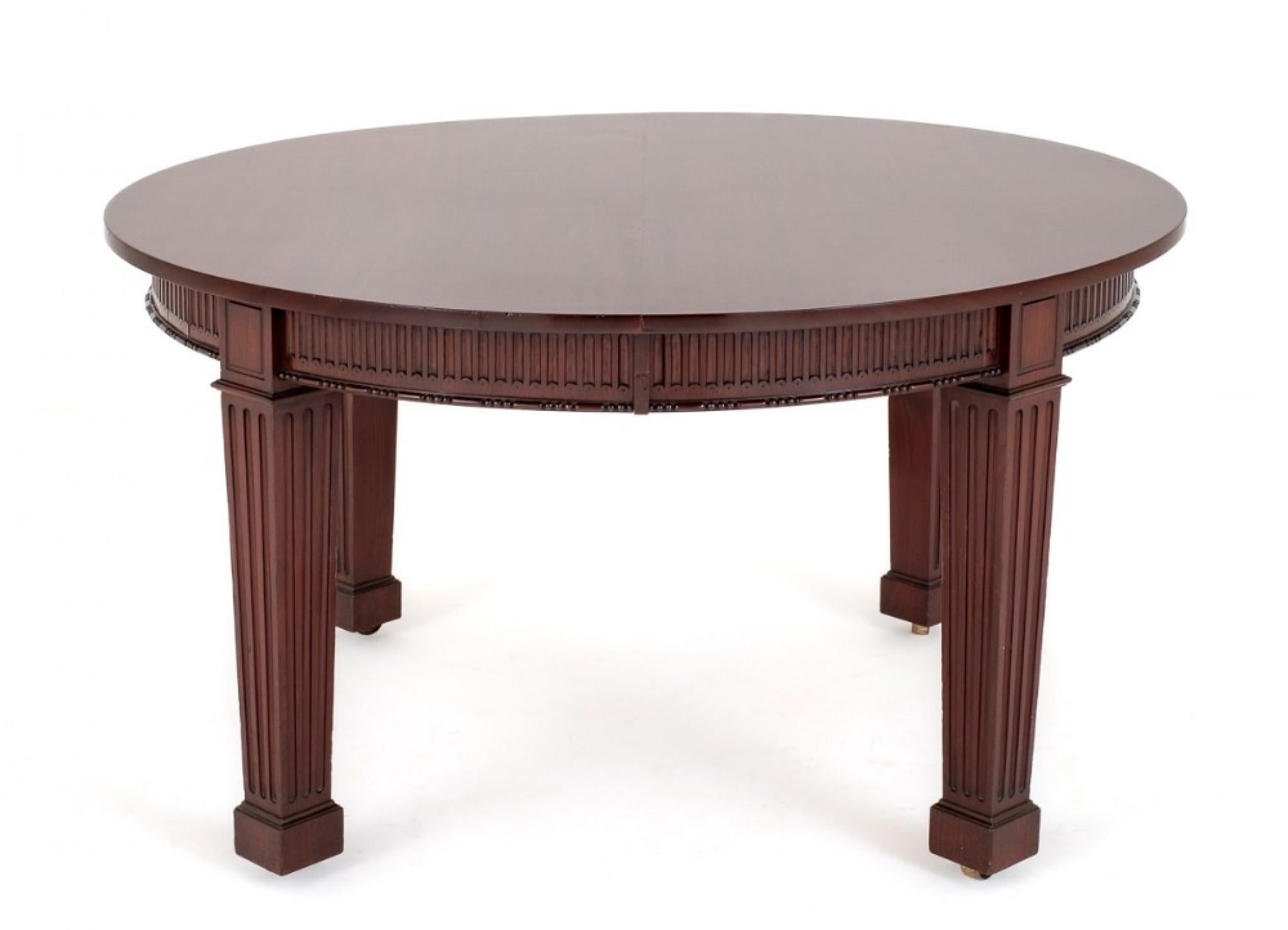 Period Victorian Dining Table Extending Mahogany 2 Leaf In Good Condition For Sale In Potters Bar, GB
