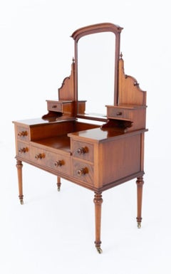 Period Victorian Dressing Table Mahogany Antique 1860