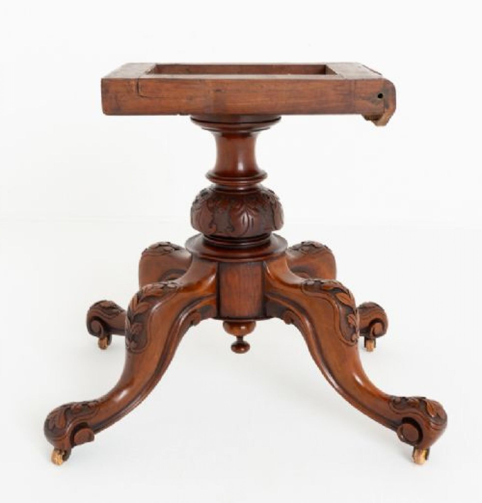 Period Victorian Loo Table Burr Walnut 1860 2