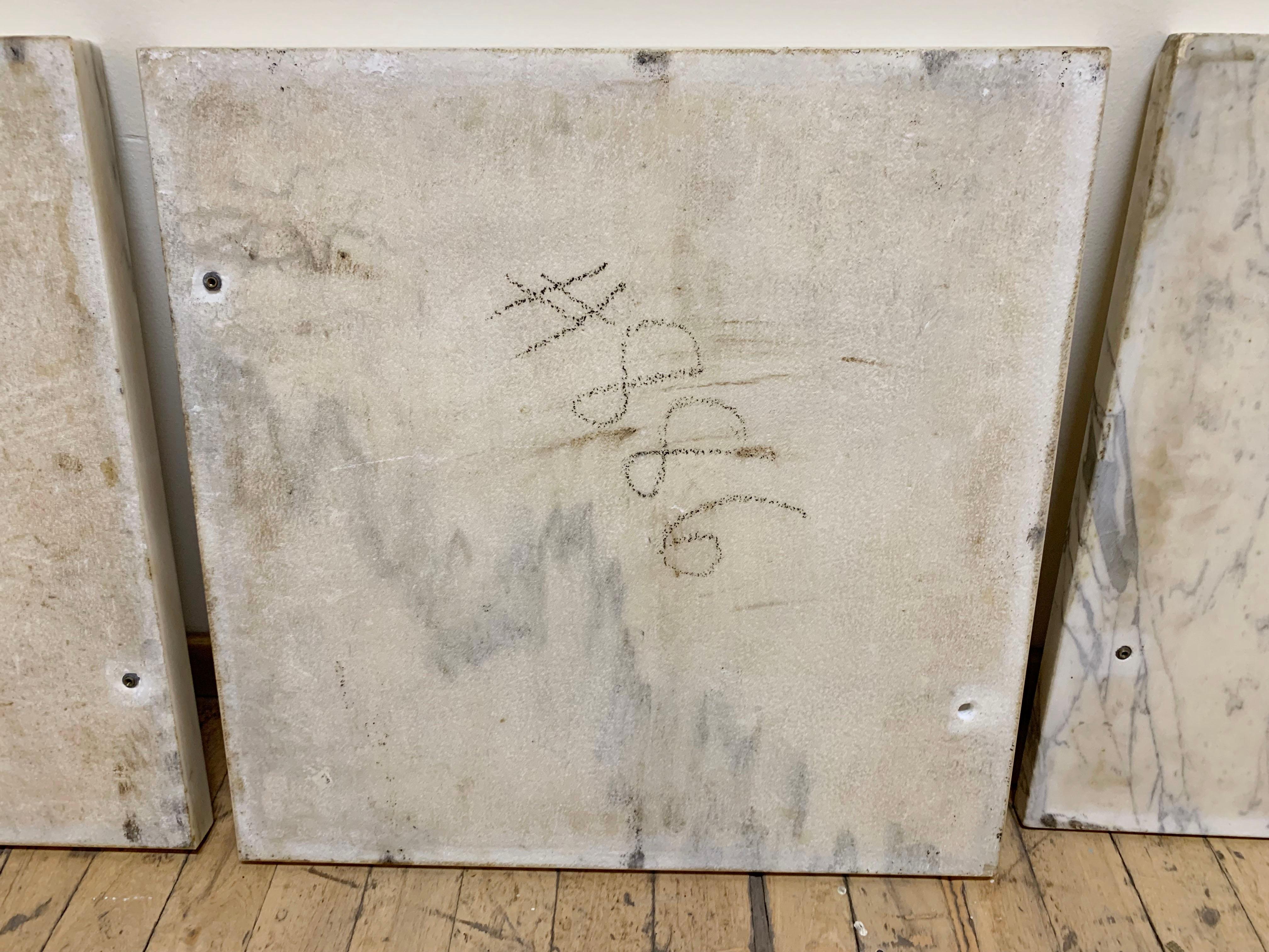 Vintage Mid Century Designer Open Frame Marble Tables For Sale 1