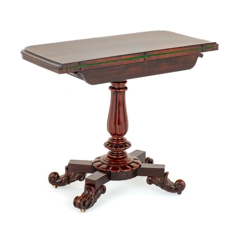 Period William IV Card Table Games 1840 In Good Condition For Sale In Potters Bar, GB
