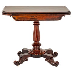 Period William IV Card Table Games 1840