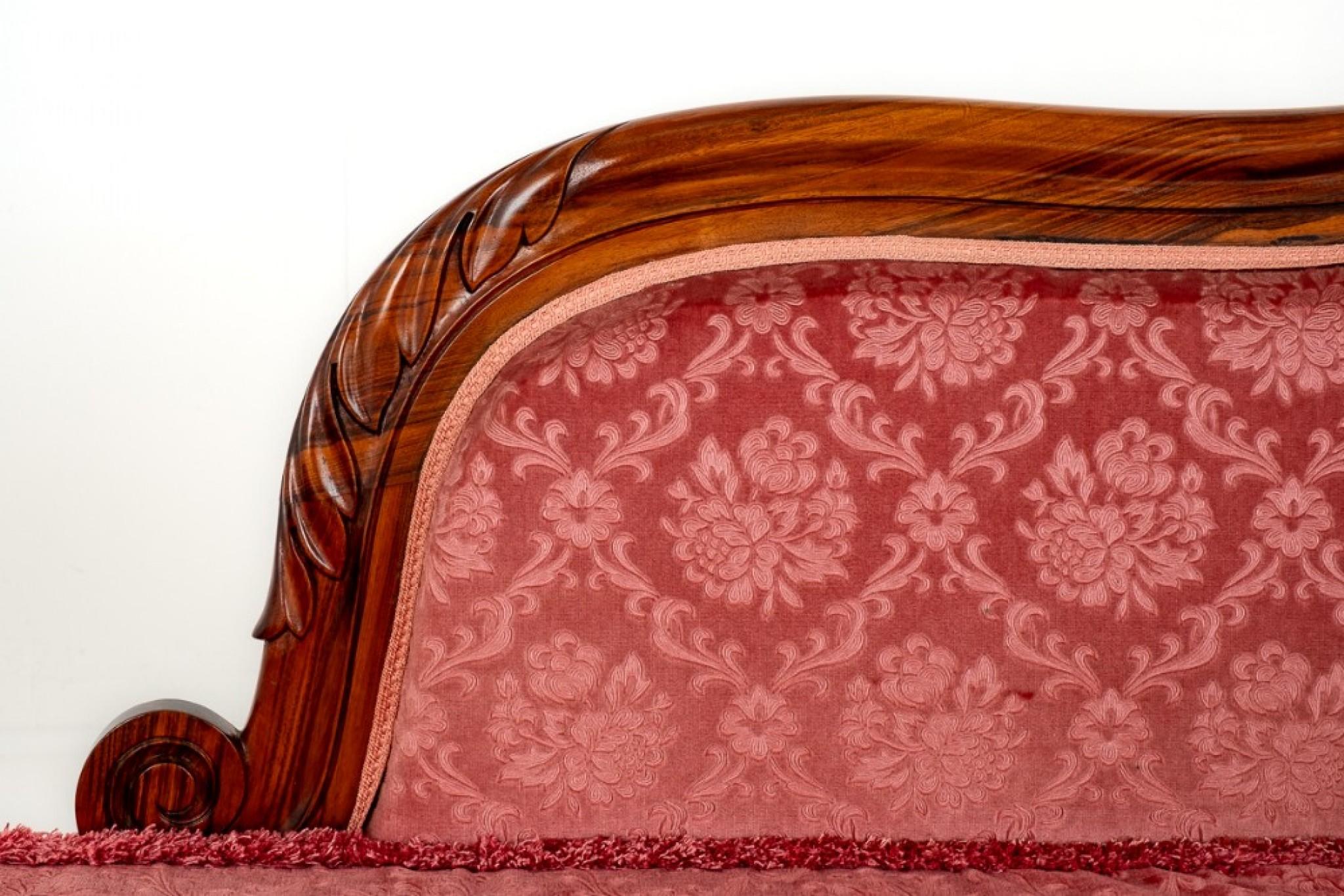 Late 20th Century Period William IV Chaise Longue Chair Day Bed For Sale