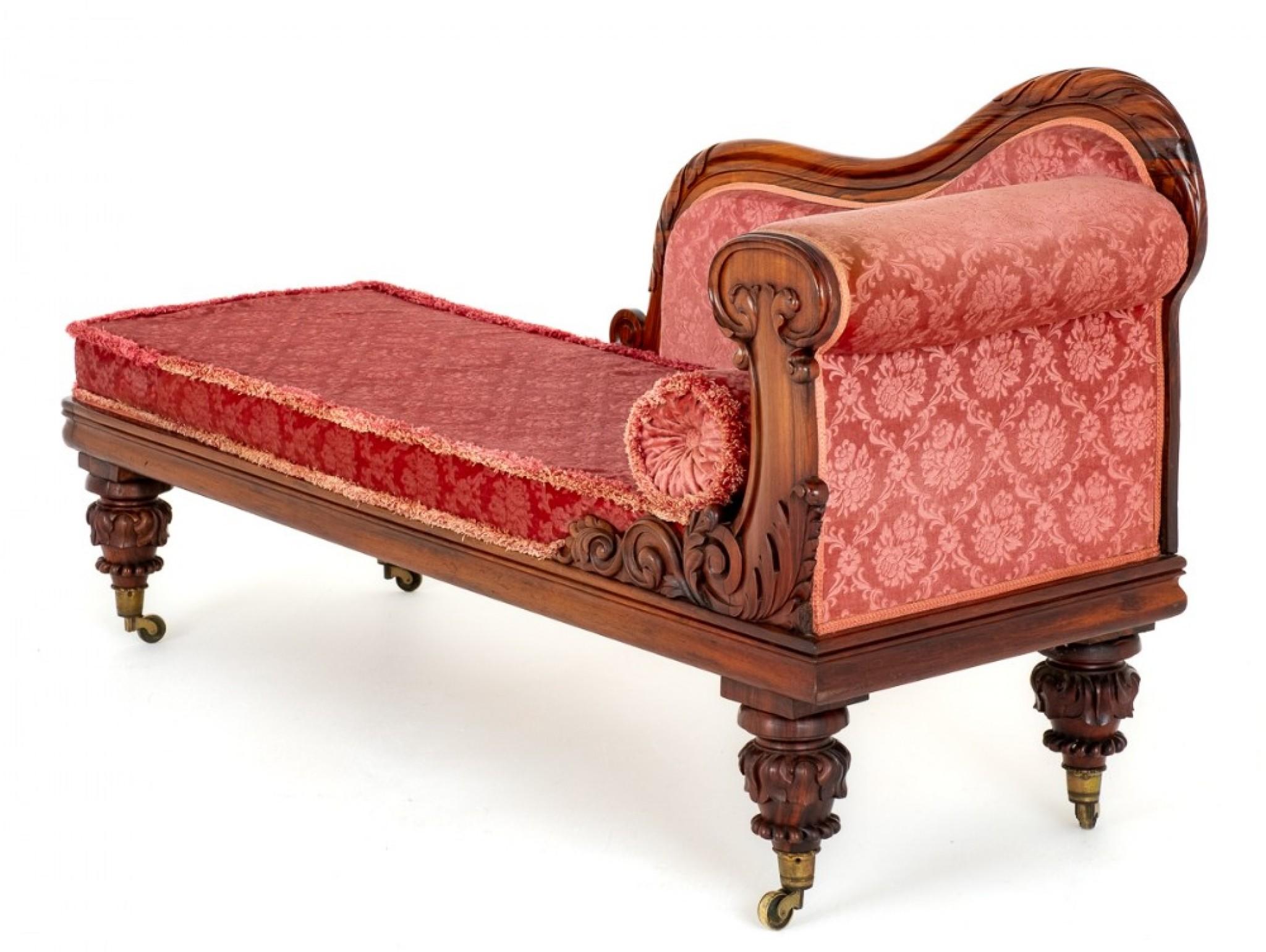 Period William IV Chaise Longue Chair Day Bed For Sale 2