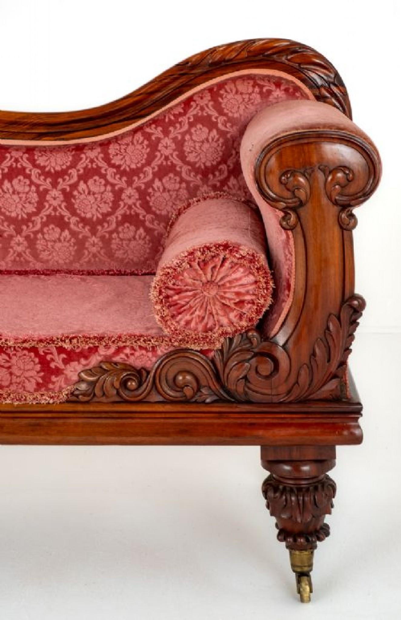 Period William IV Chaise Longue Chair Day Bed For Sale 4