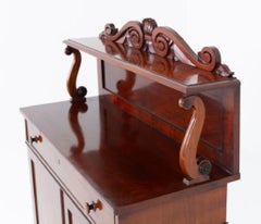 Period William IV Chiffonier Cabinet Flame Mahogany 1835