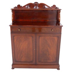 Period William IV Chiffonier Cabinet Flame Mahogany 1835