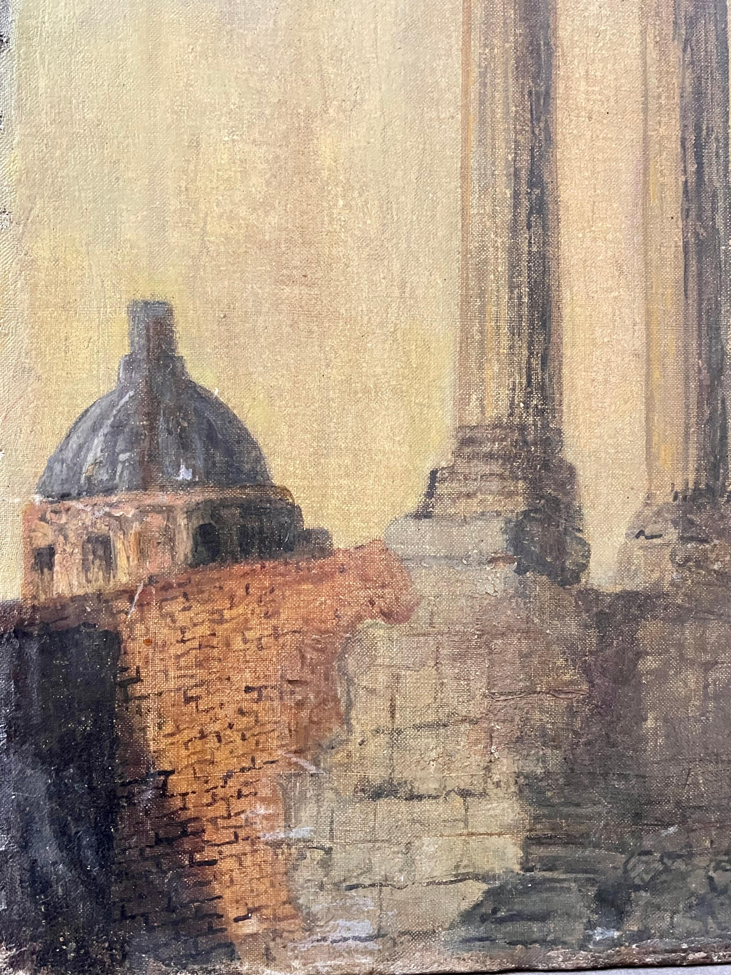 Pintura italiana firmada Perioid Grand Tour Style siglo XIX en venta