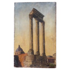 Perioid Grand Tour Style Signed Italian Painting 