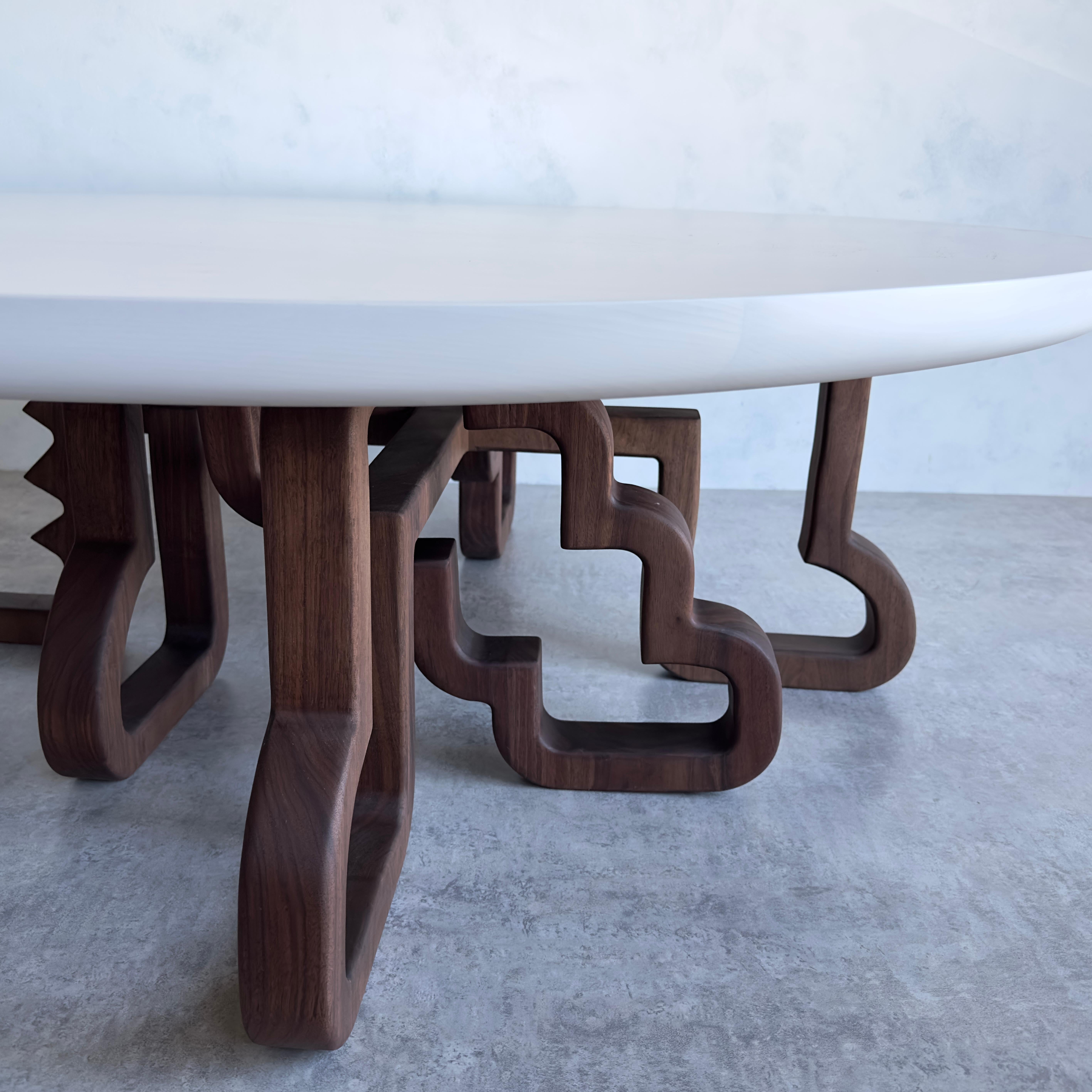 Canadian Many Feet Periphery Coffee Table by MSJ Furniture Studio