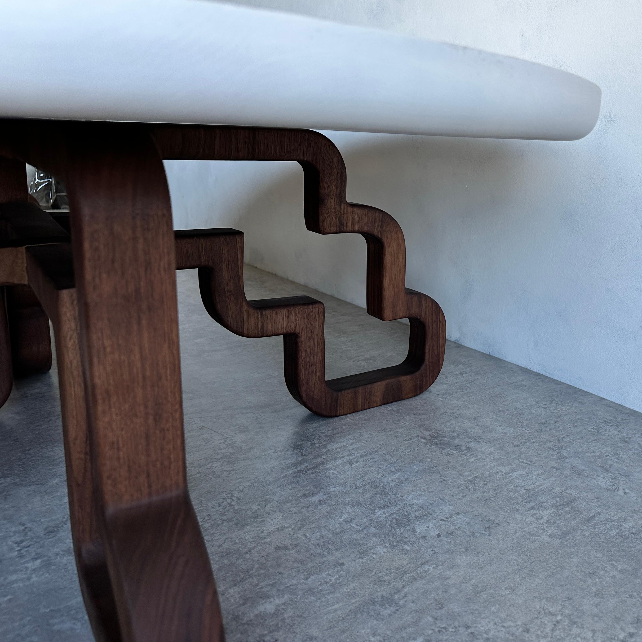 Maple Many Feet Periphery Coffee Table by MSJ Furniture Studio