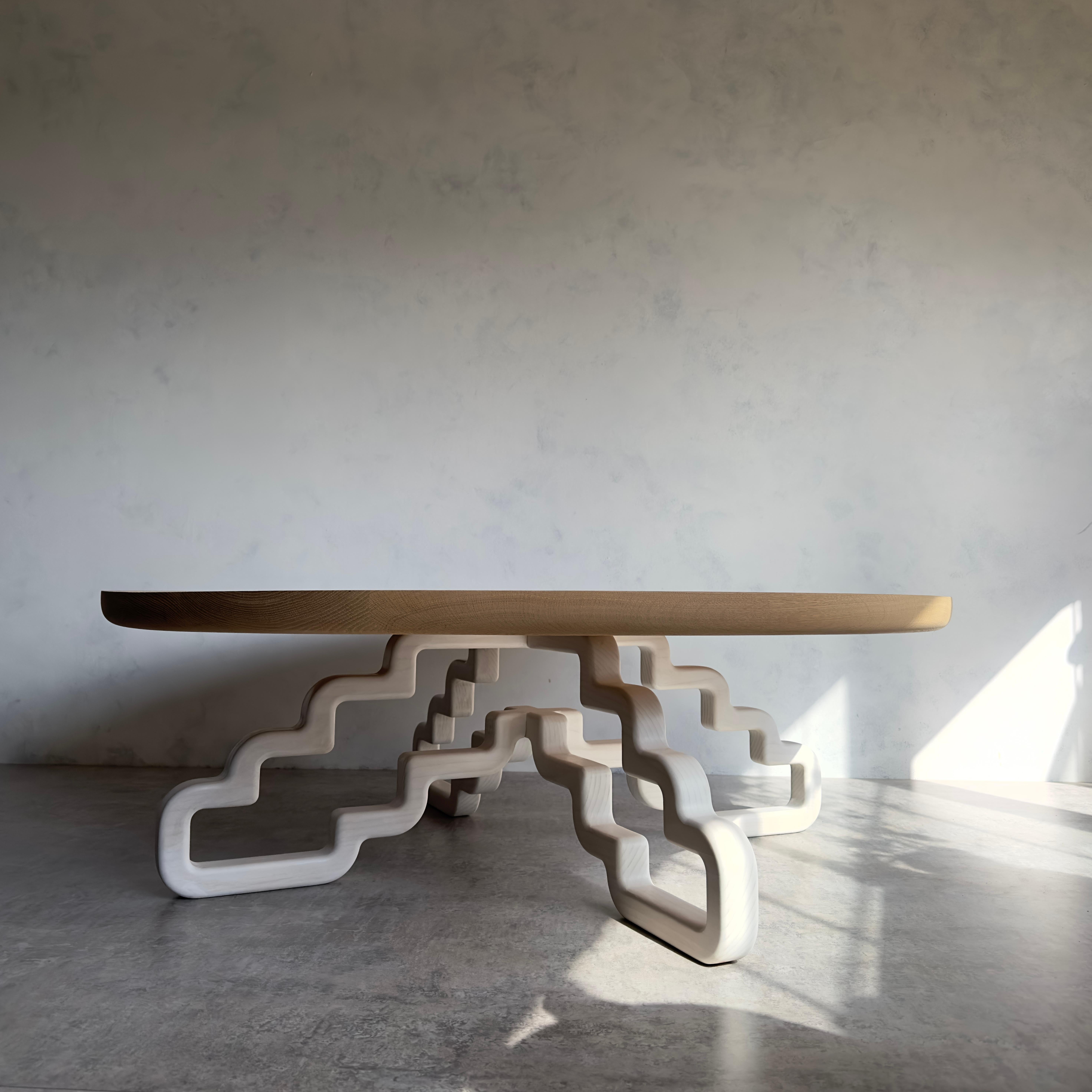 Chêne Table basse périphérique de Msj Furniture Studio en vente