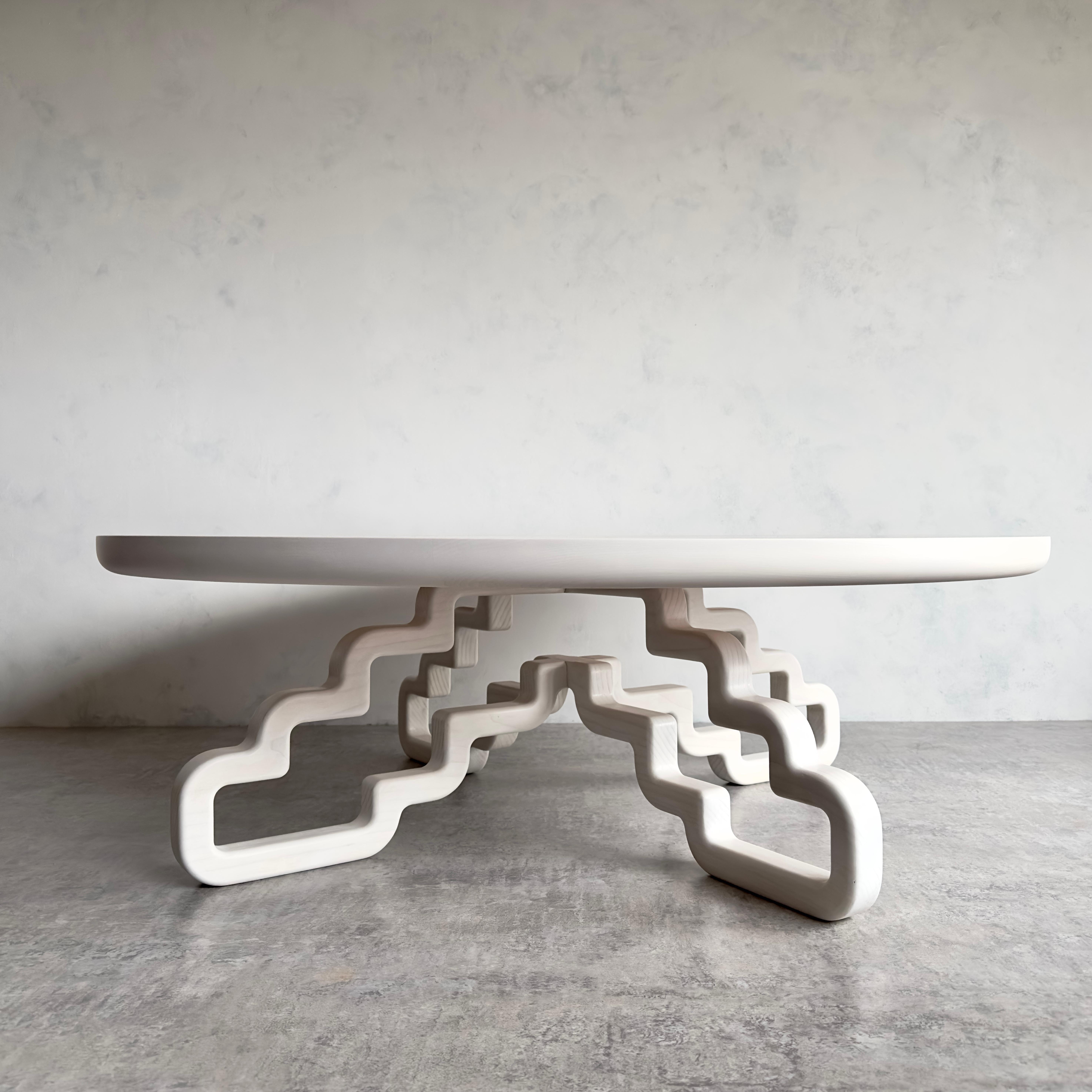 Oak Periphery Coffee Table by Msj Furniture Studio For Sale
