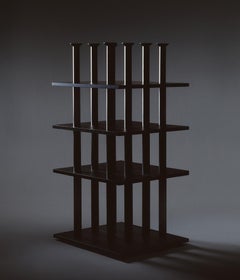 Peristylo Black Wood Set of Two Shelves by Oscar Tusquets for Bd Barcelona