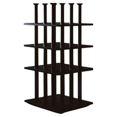 Juego de dos estanterías Peristylo de madera negra by Oscar Tusquets for Bd Barcelona