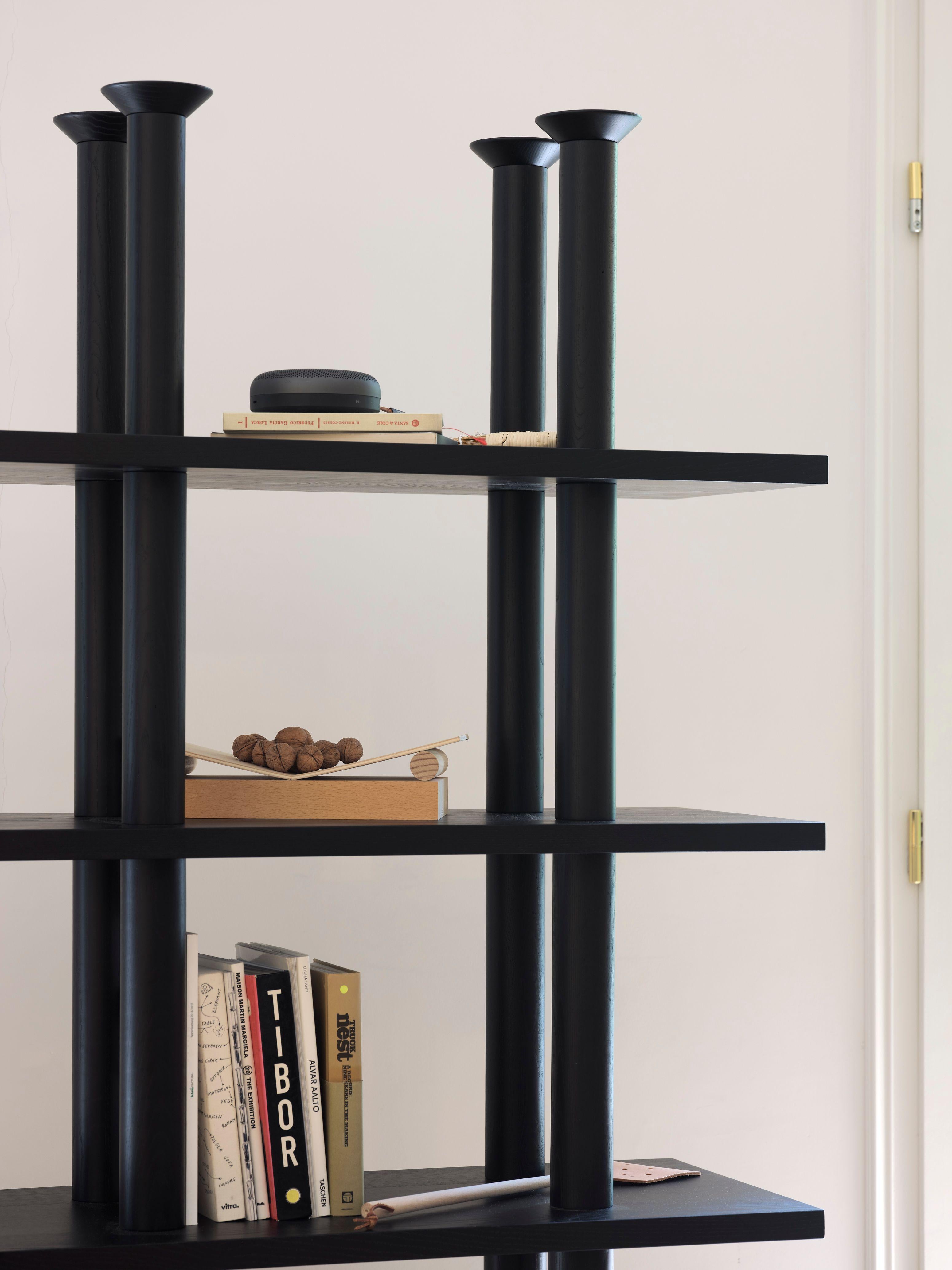 Contemporary Peristylo Black Wood Shelve by Oscar Tusquets for Bd Barcelona For Sale